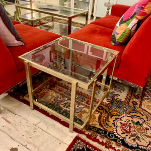 Stunning Vintage 9 Carat Gold Plated Side Table - SOLD