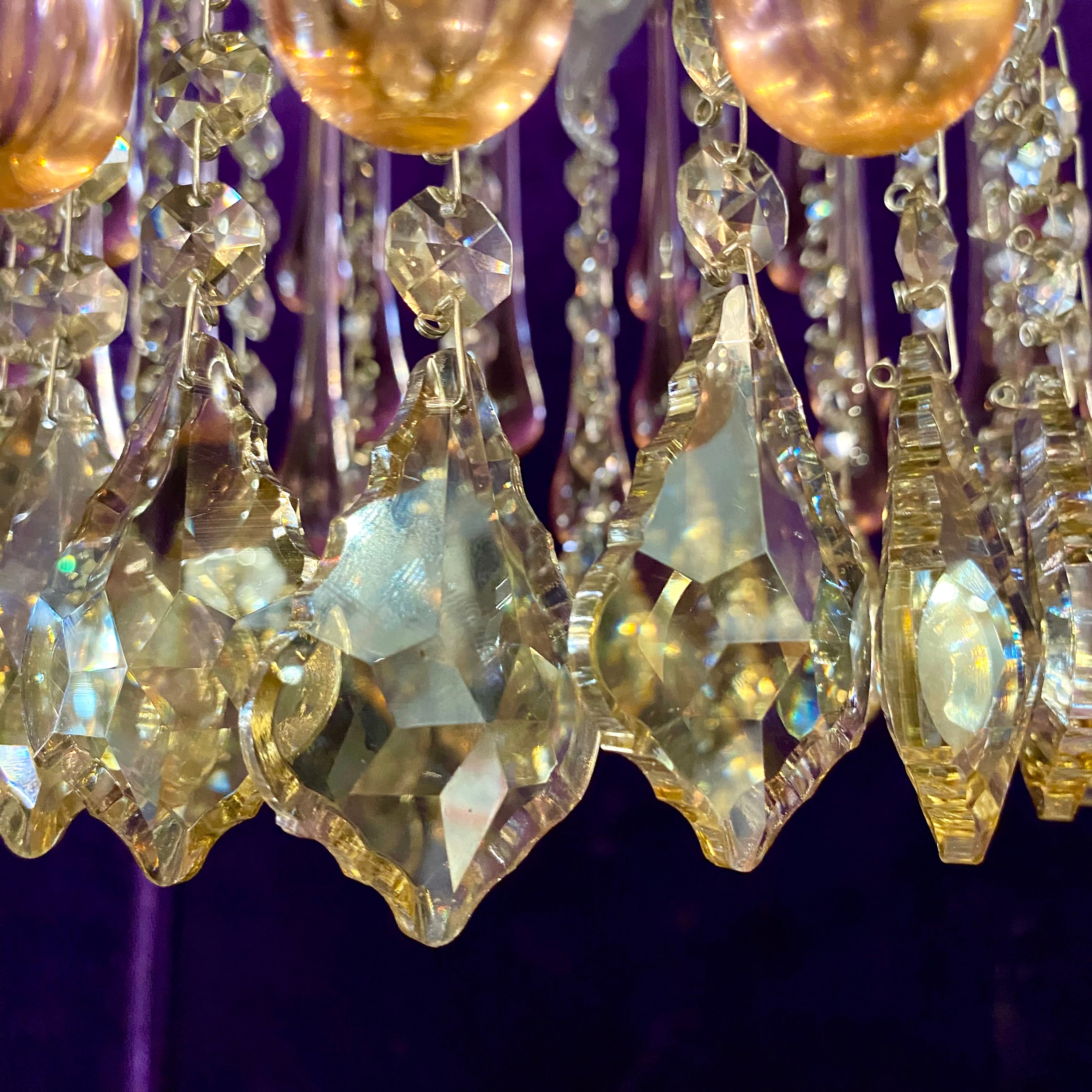 Phenomenal Peach Venini Chandelier - SOLD