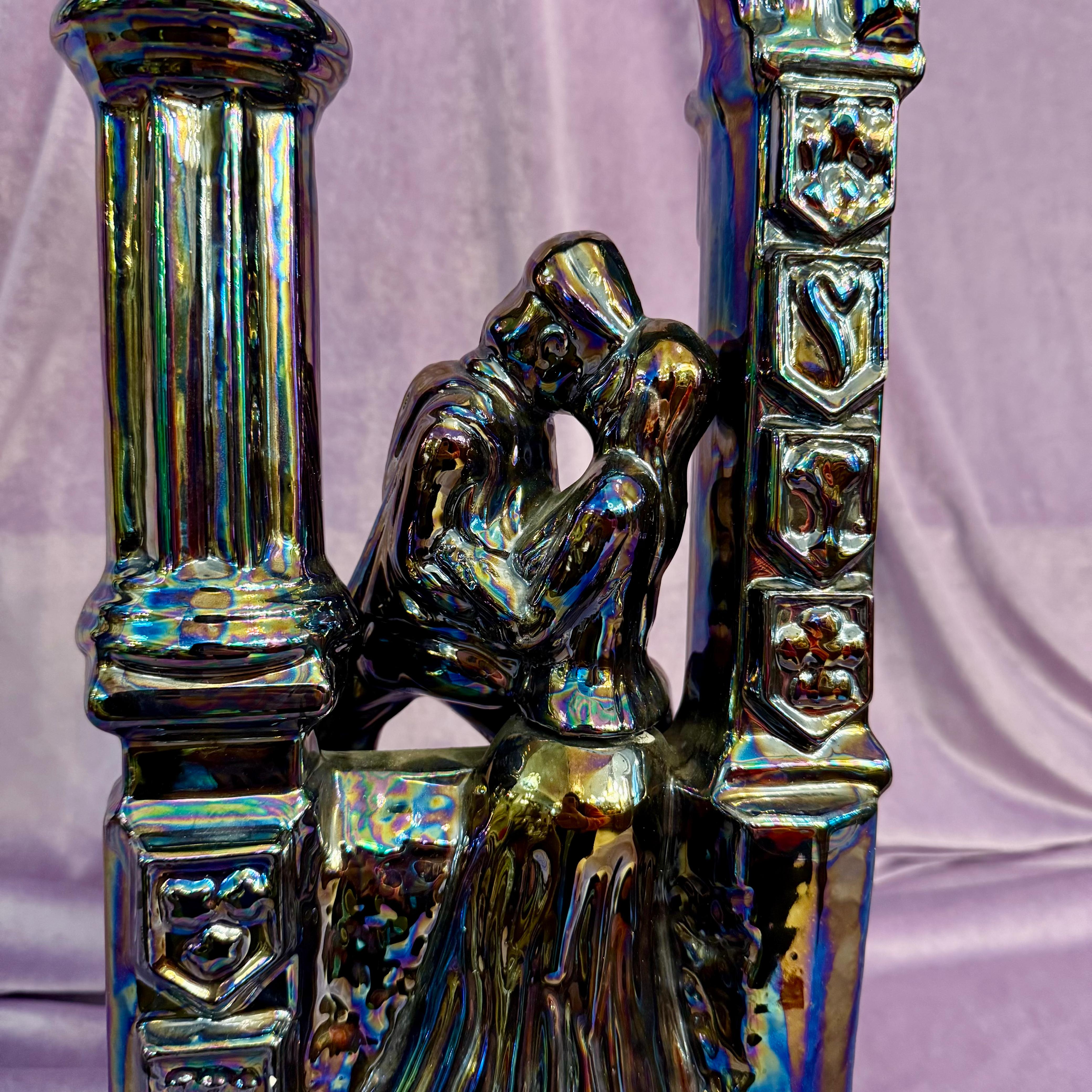 Vintage Italian Ceramic Figural Candle Holder