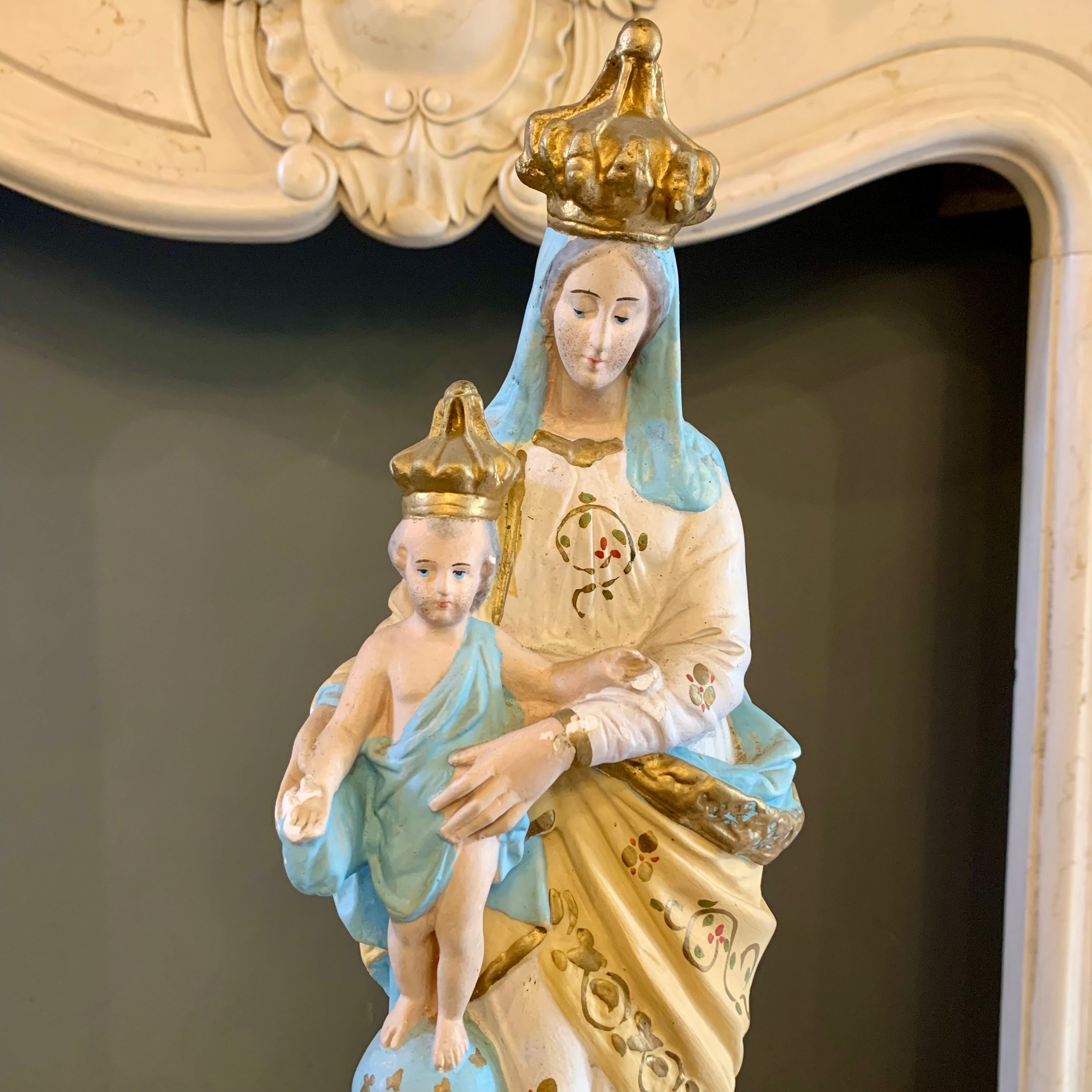 Beautiful Statue of Mary and Baby Jesus - SOLD