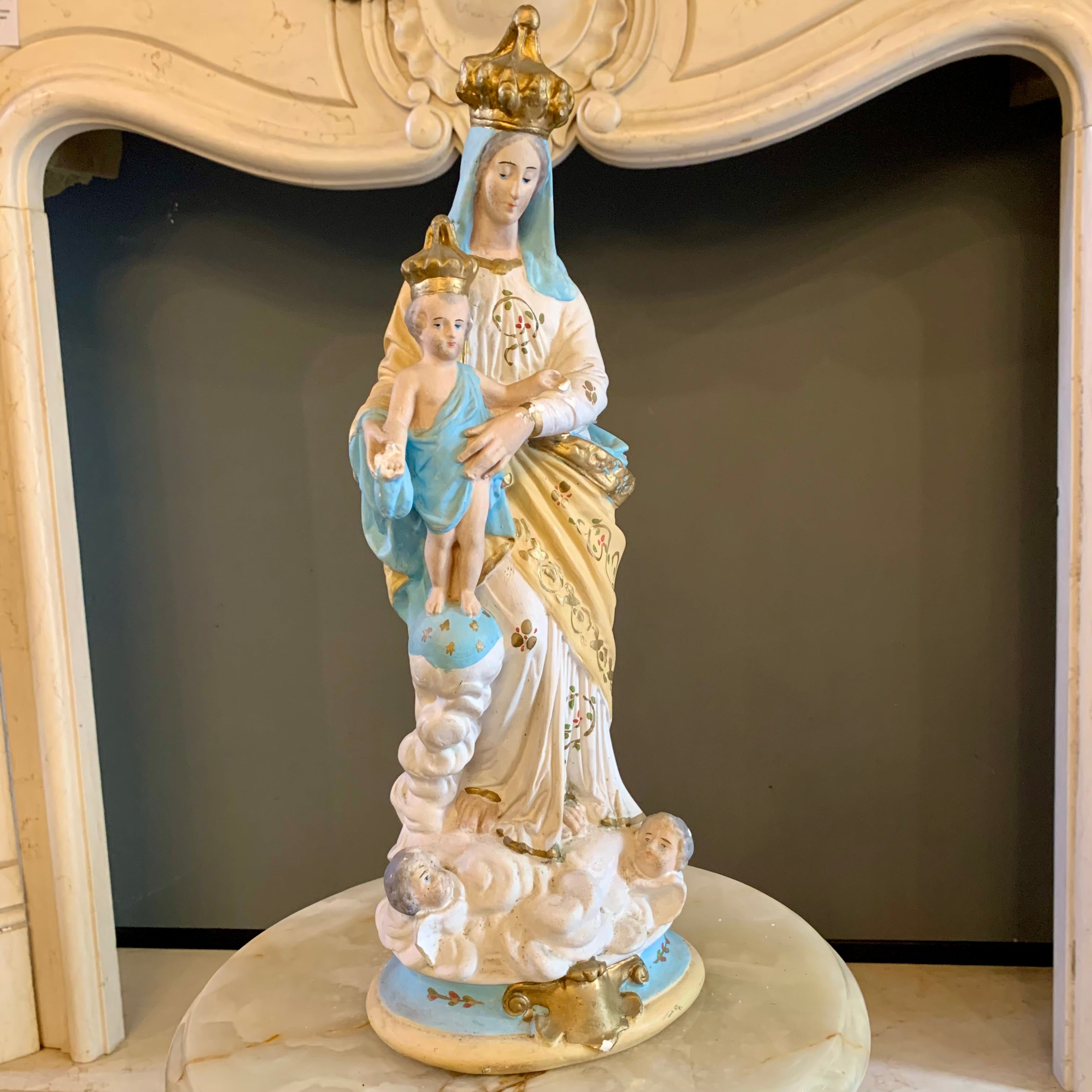 Beautiful Statue of Mary and Baby Jesus - SOLD