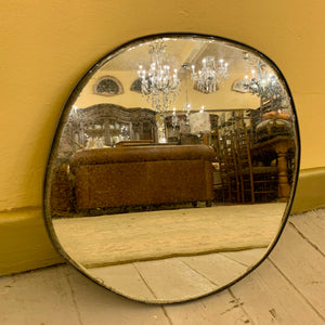 Unusual Aged Mirror with Steel Frame - SOLD