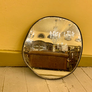 Unusual Aged Mirror with Steel Frame - SOLD