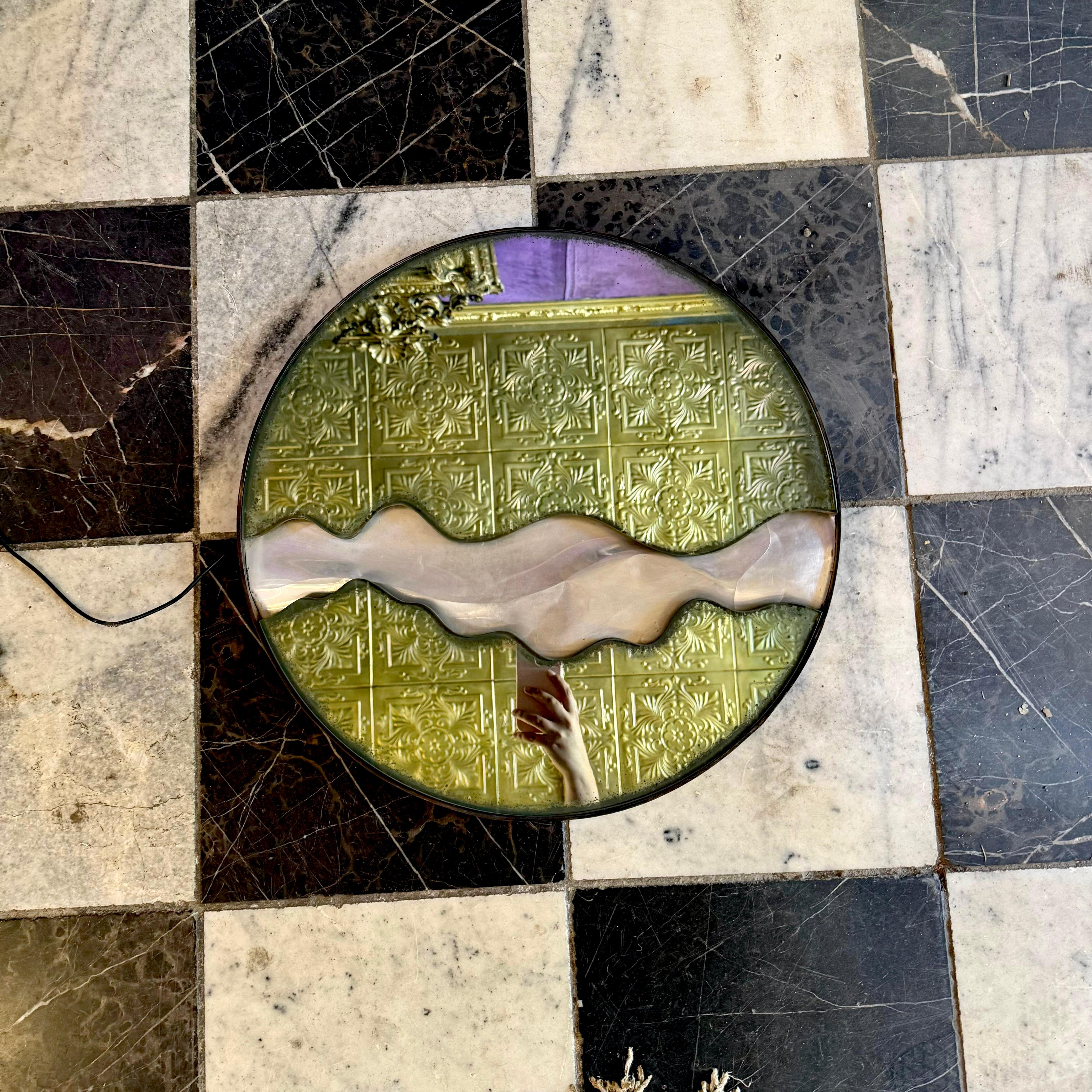 Contemporary River-Edge Mirror