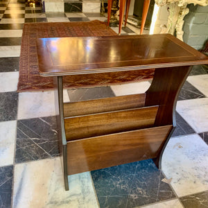 Antique Oak Magazine Stand