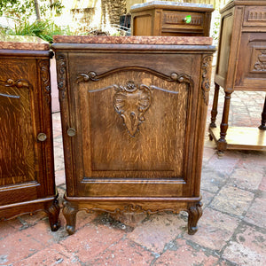 Pair of Antique Louis 15th Oak Bedside Pedestals - SOLD