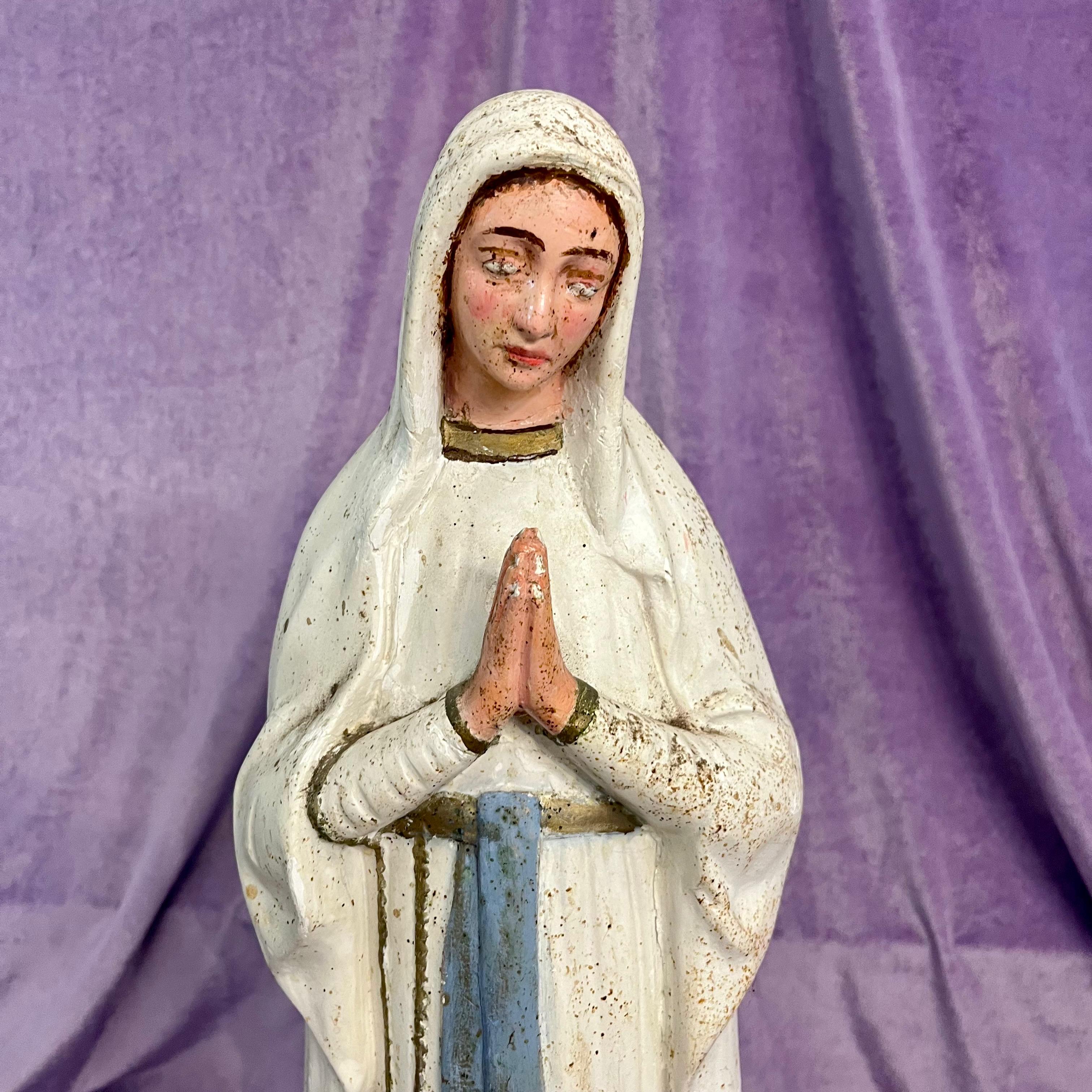 Antique Statuette of Mother Mary