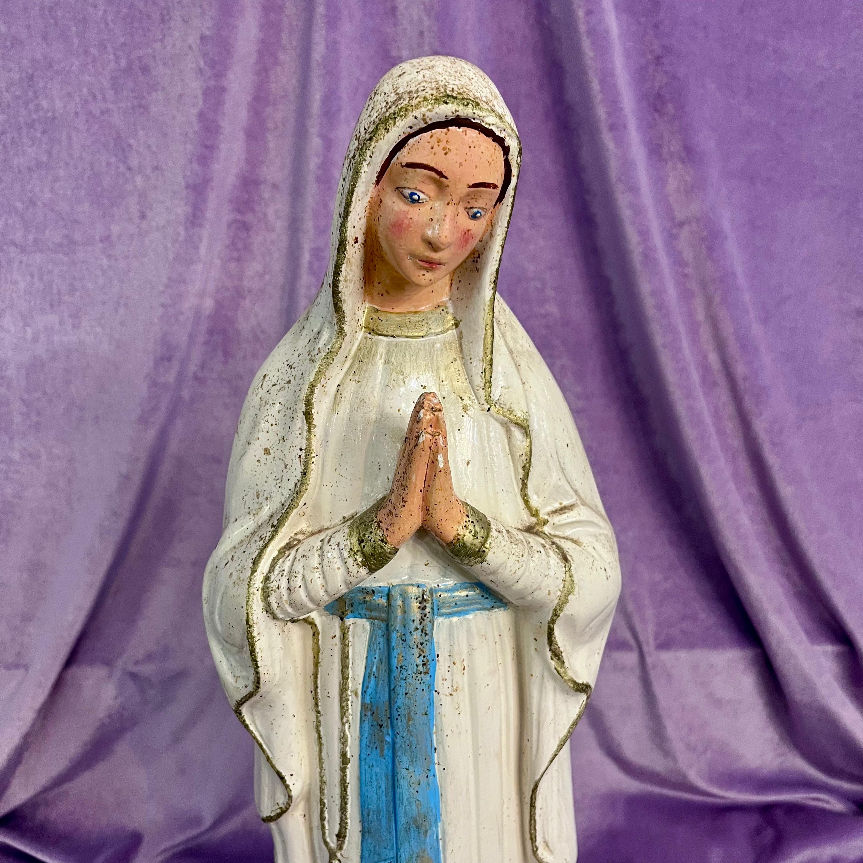 Antique Statuette of Mother Mary