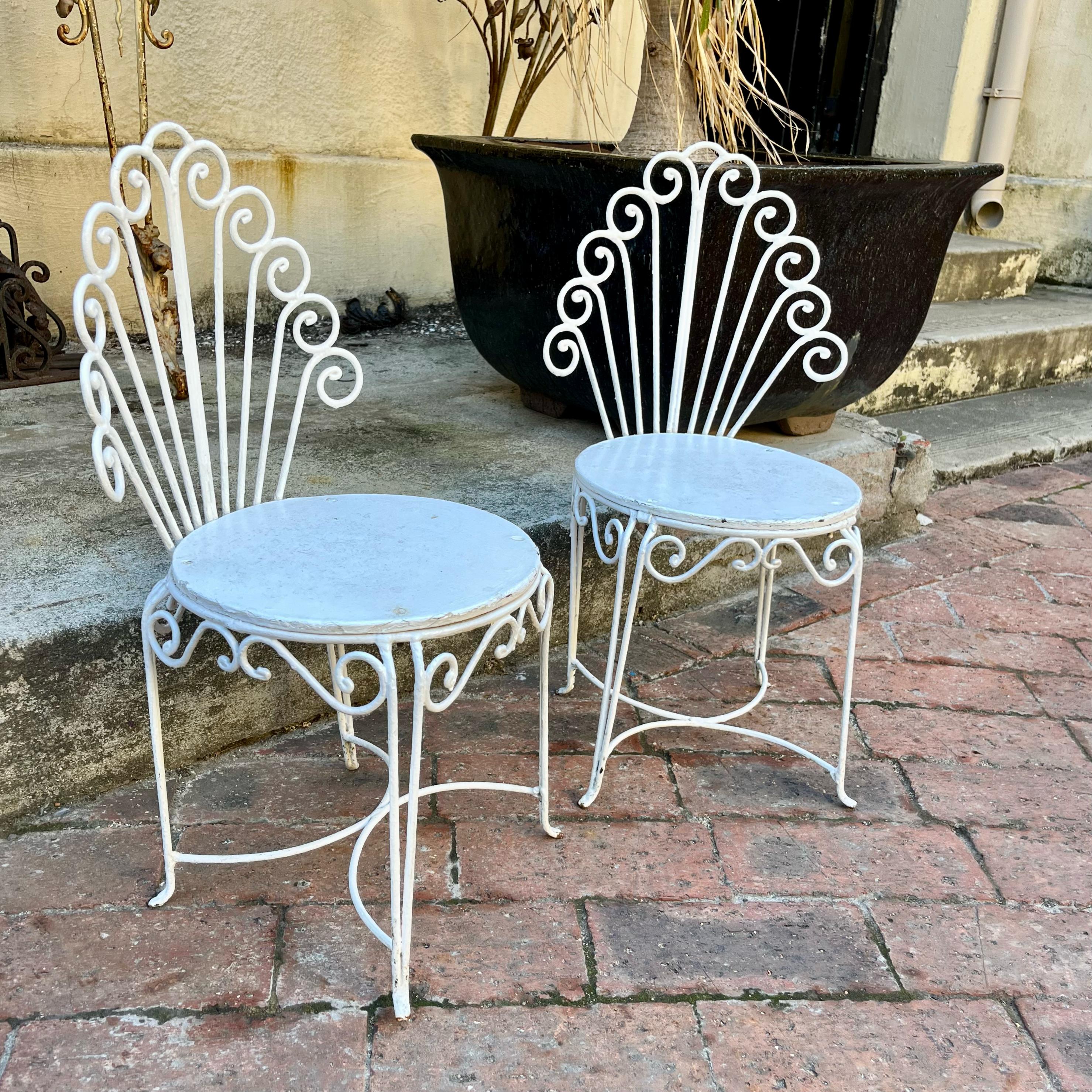 Sweet Wrought Iron Chair for Children