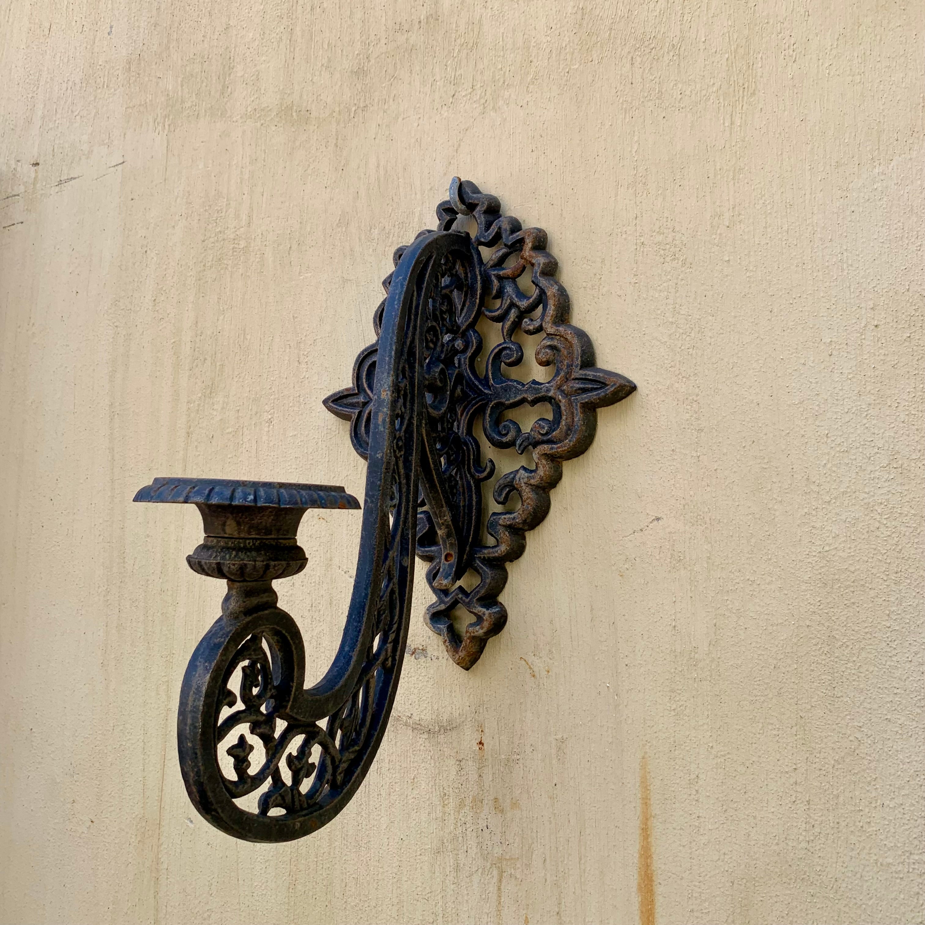 Beautiful Cast Iron Outdoor Candelabra - SOLD