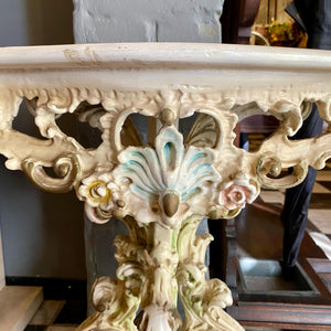 Petite Antique Italian Painted Console