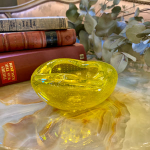 Canary Yellow Murano Ashtray - SOLD