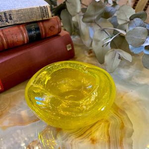 Canary Yellow Murano Ashtray - SOLD