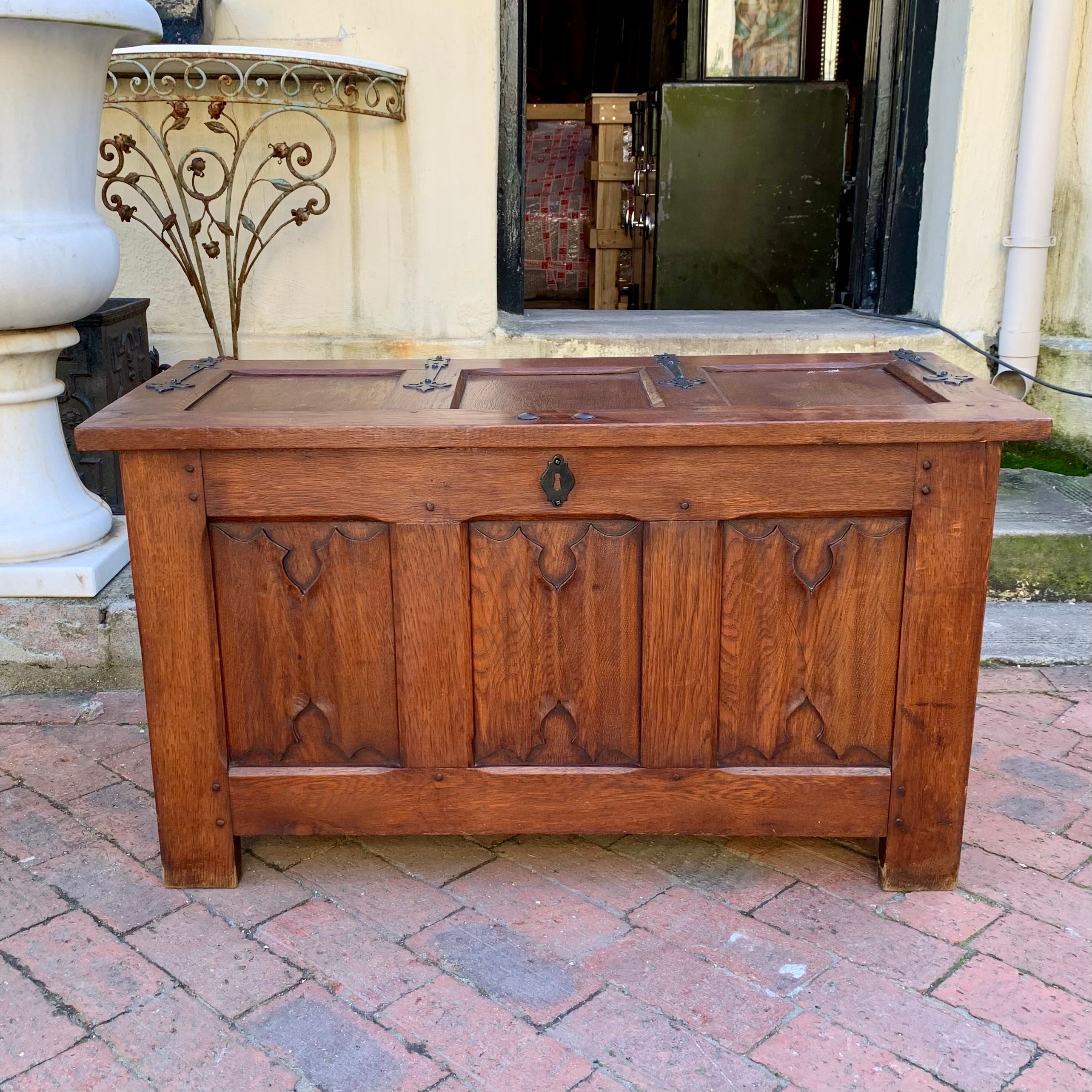 Small Antique Oak Chest