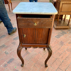 Antique Pedestal with Cabriole Legs