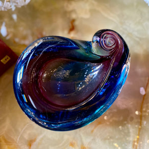 Gorgeous Spiral Shell Murano Ashtray - SOLD