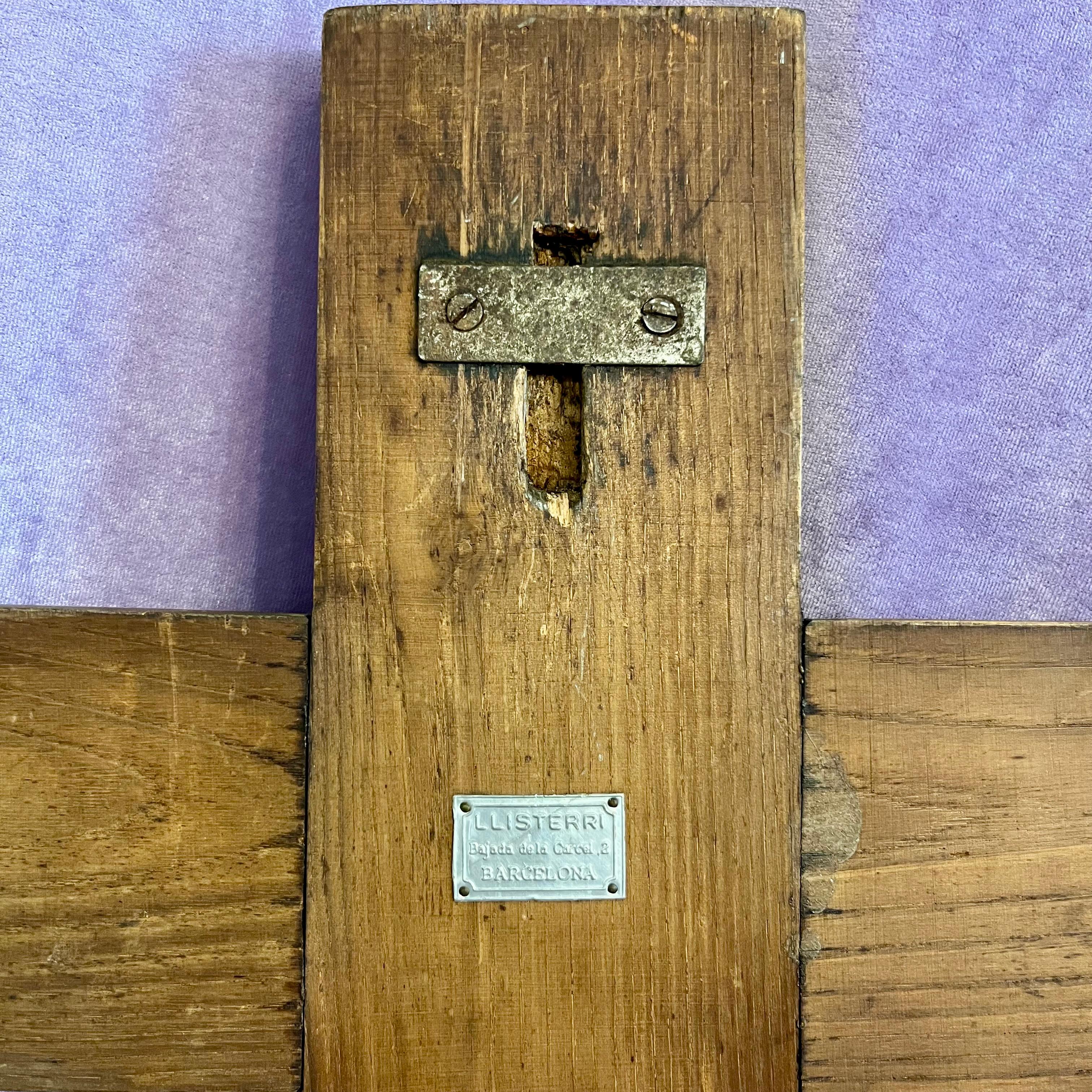 Antique Wooden Crucifix with Ivory-Toned Corpus