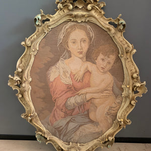 Italian Framed Portrait of Mother and Child - SOLD