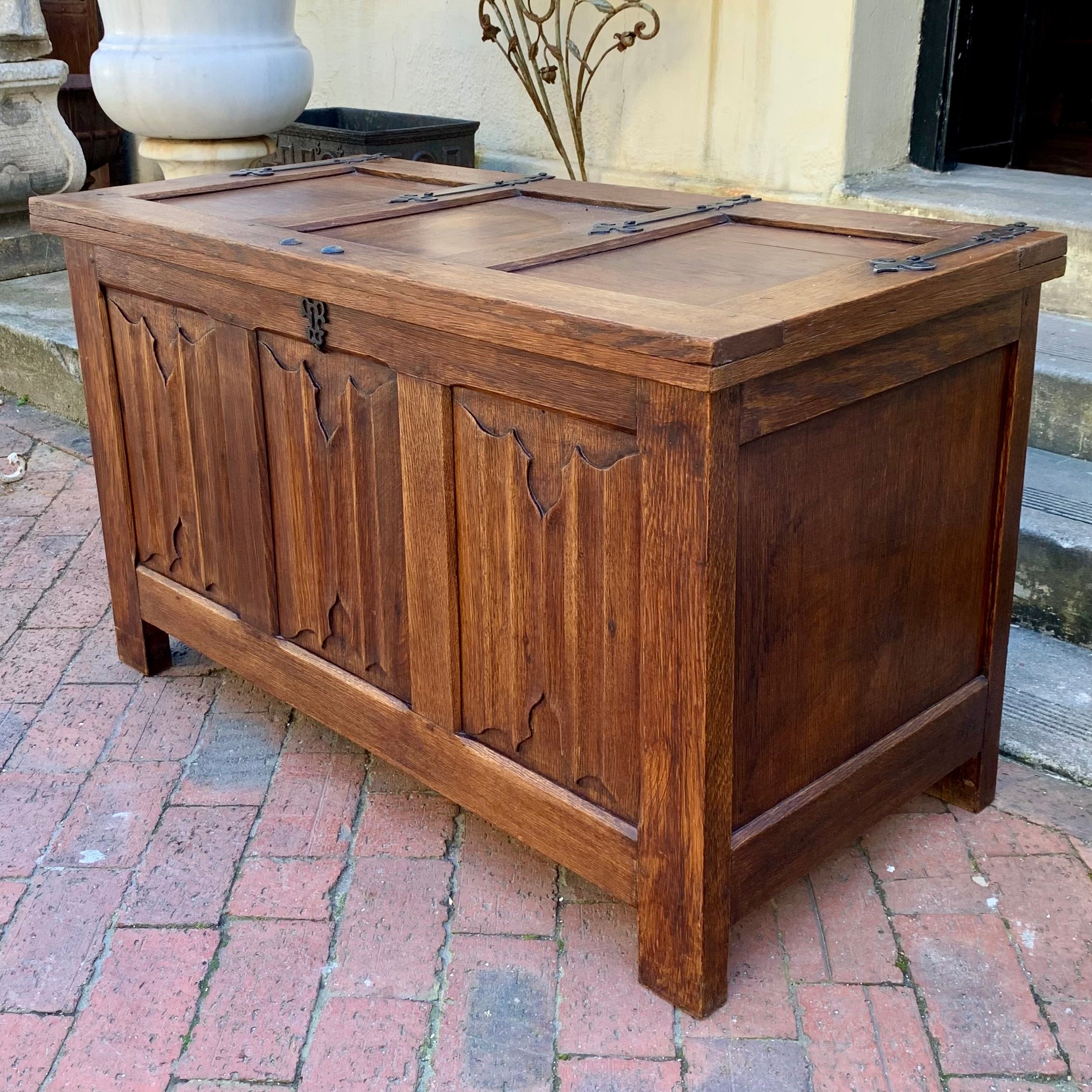 Large Antique Oak Chest