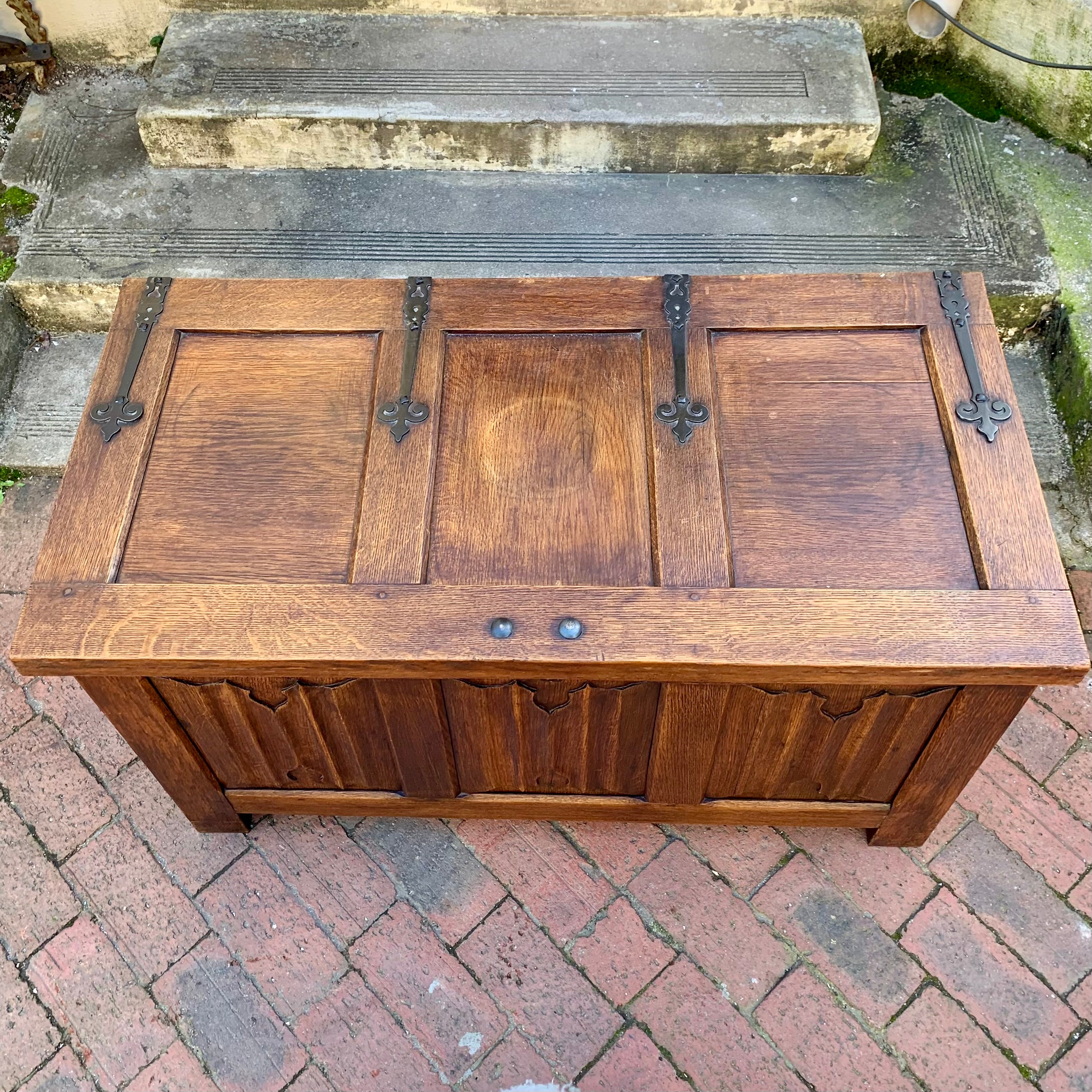 Large Antique Oak Chest