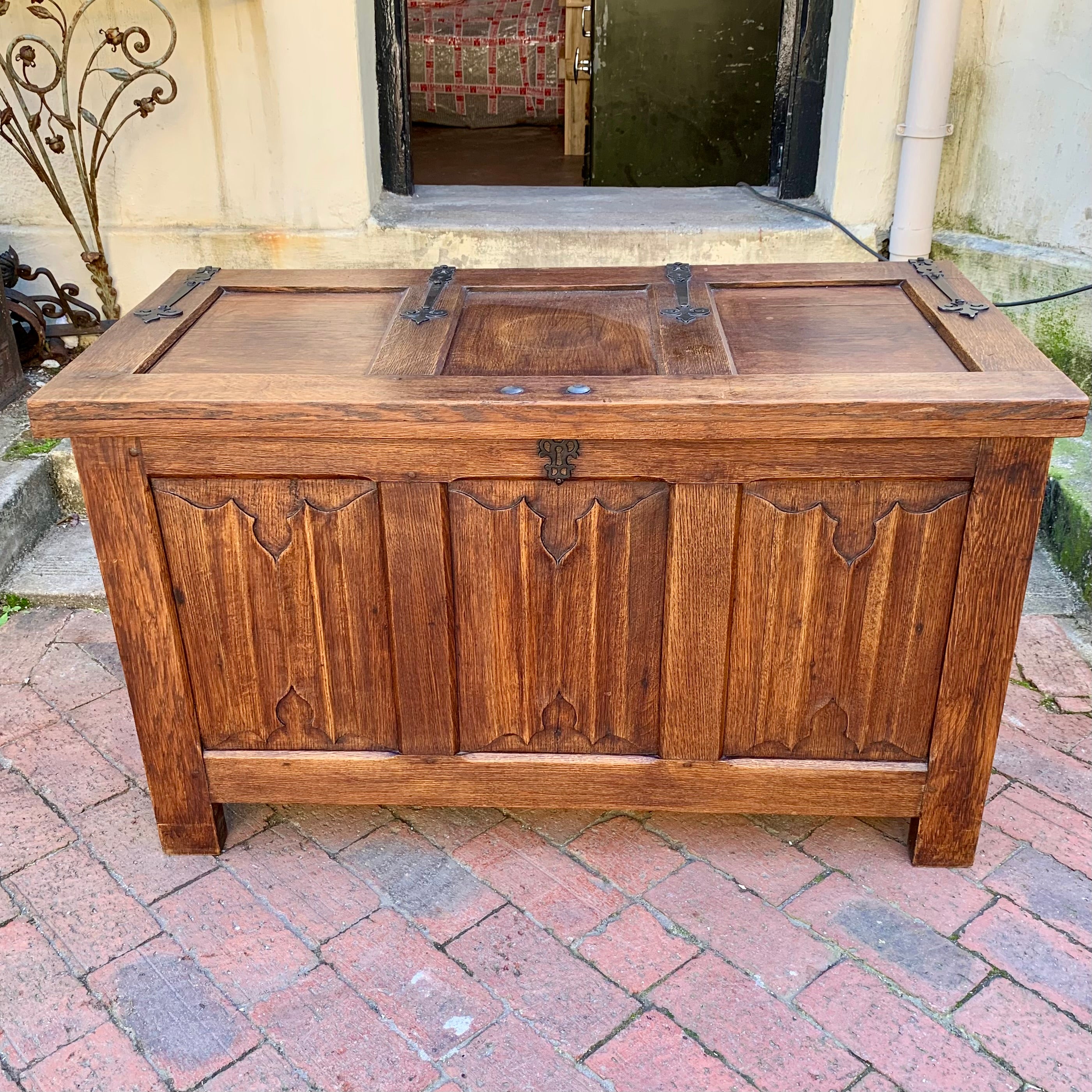 Large Antique Oak Chest