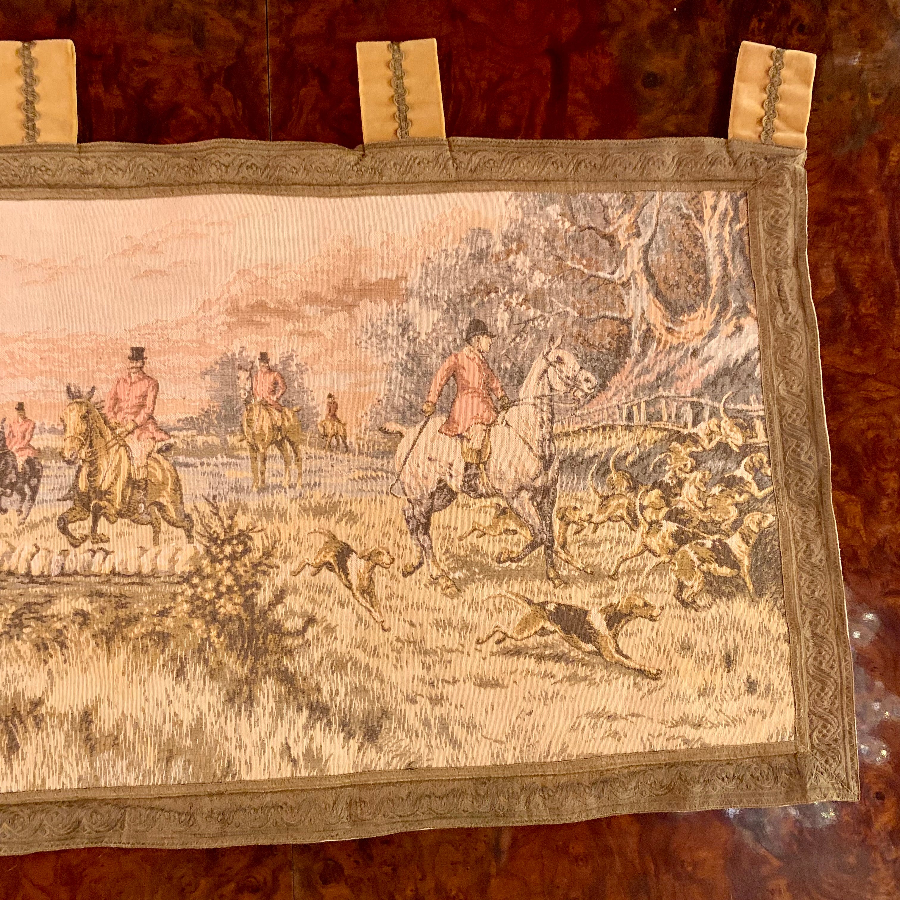 Antique English Hunting Scene Tapestry - SOLD