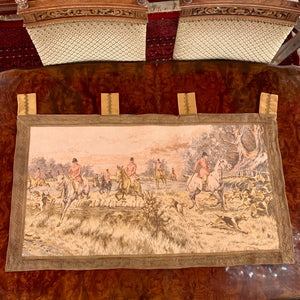 Antique English Hunting Scene Tapestry - SOLD