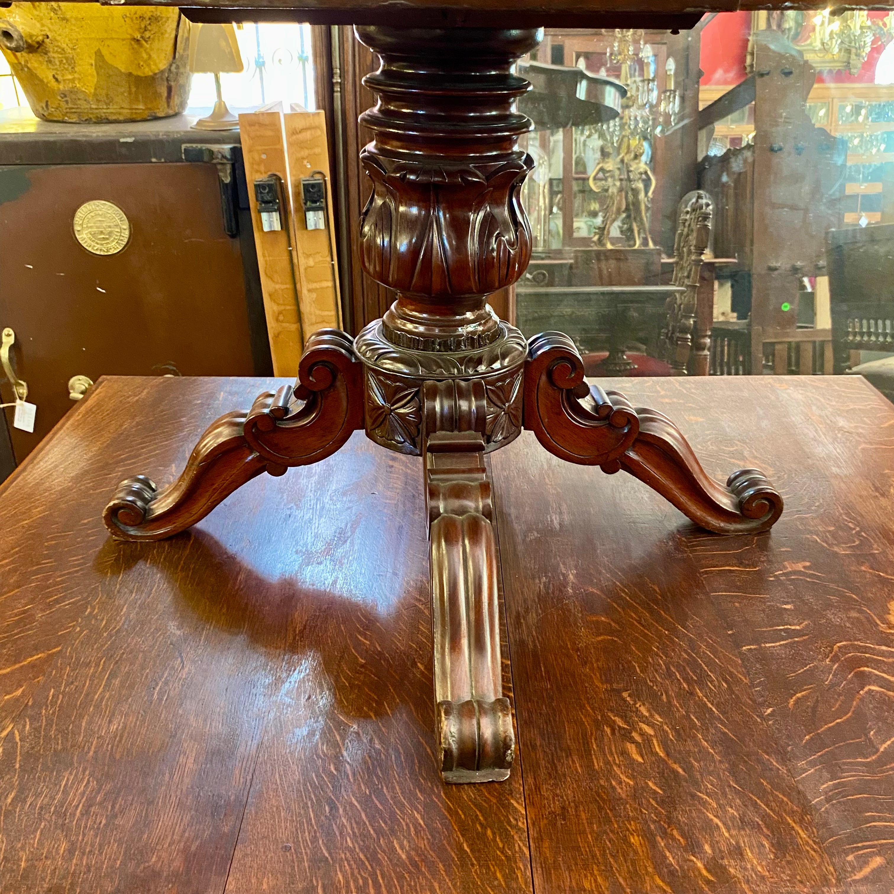 Beautiful Hand Carved Mahogany Table