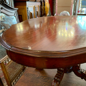 Beautiful Hand Carved Mahogany Table