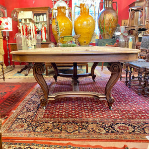 Impressive and Large Antique Walnut Extendable Dining Table