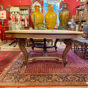 Impressive and Large Antique Walnut Extendable Dining Table