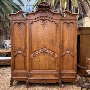 Very Large and Impressive Antique Oak Armoire