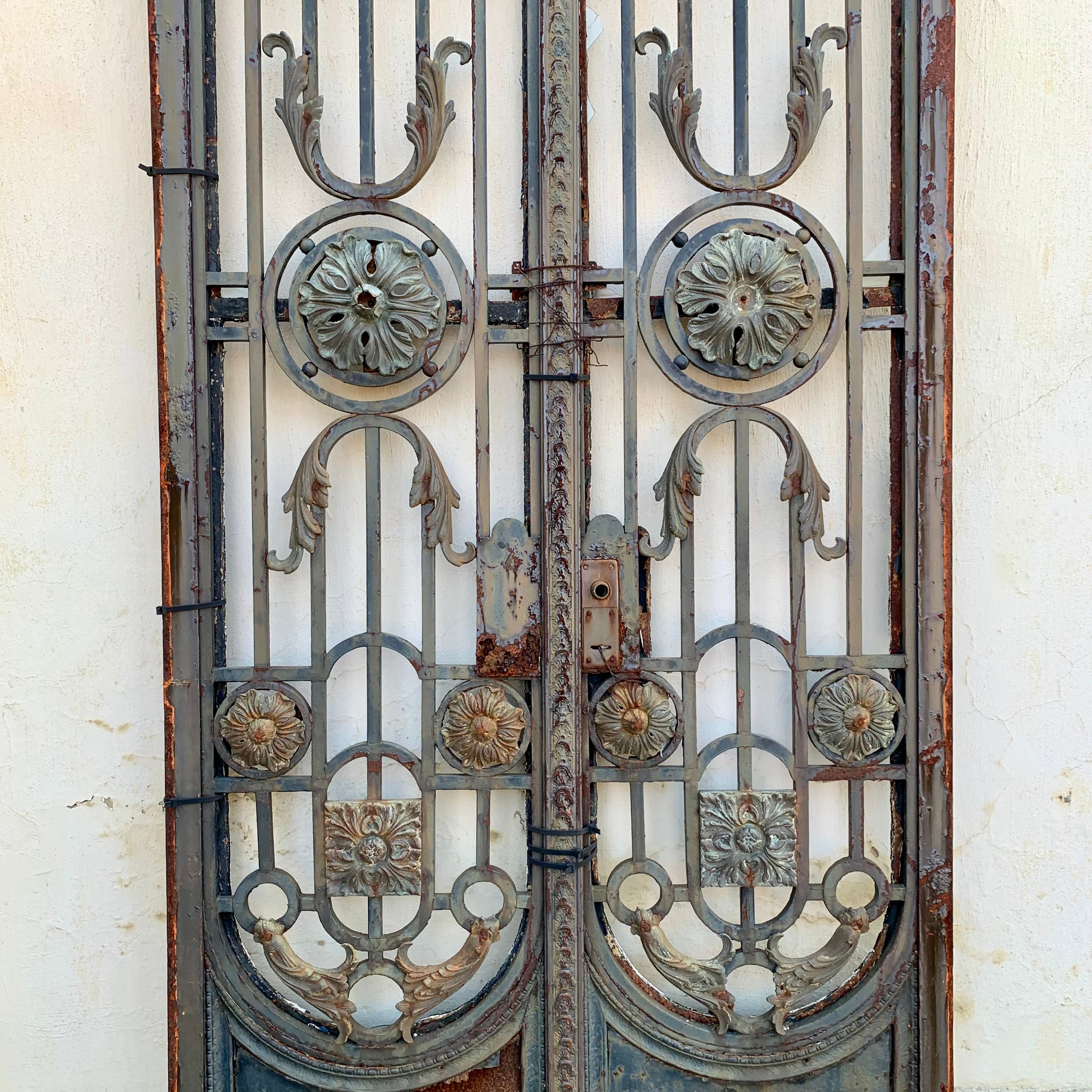 Beautiful Forged Steel Gate with Bronze Castings