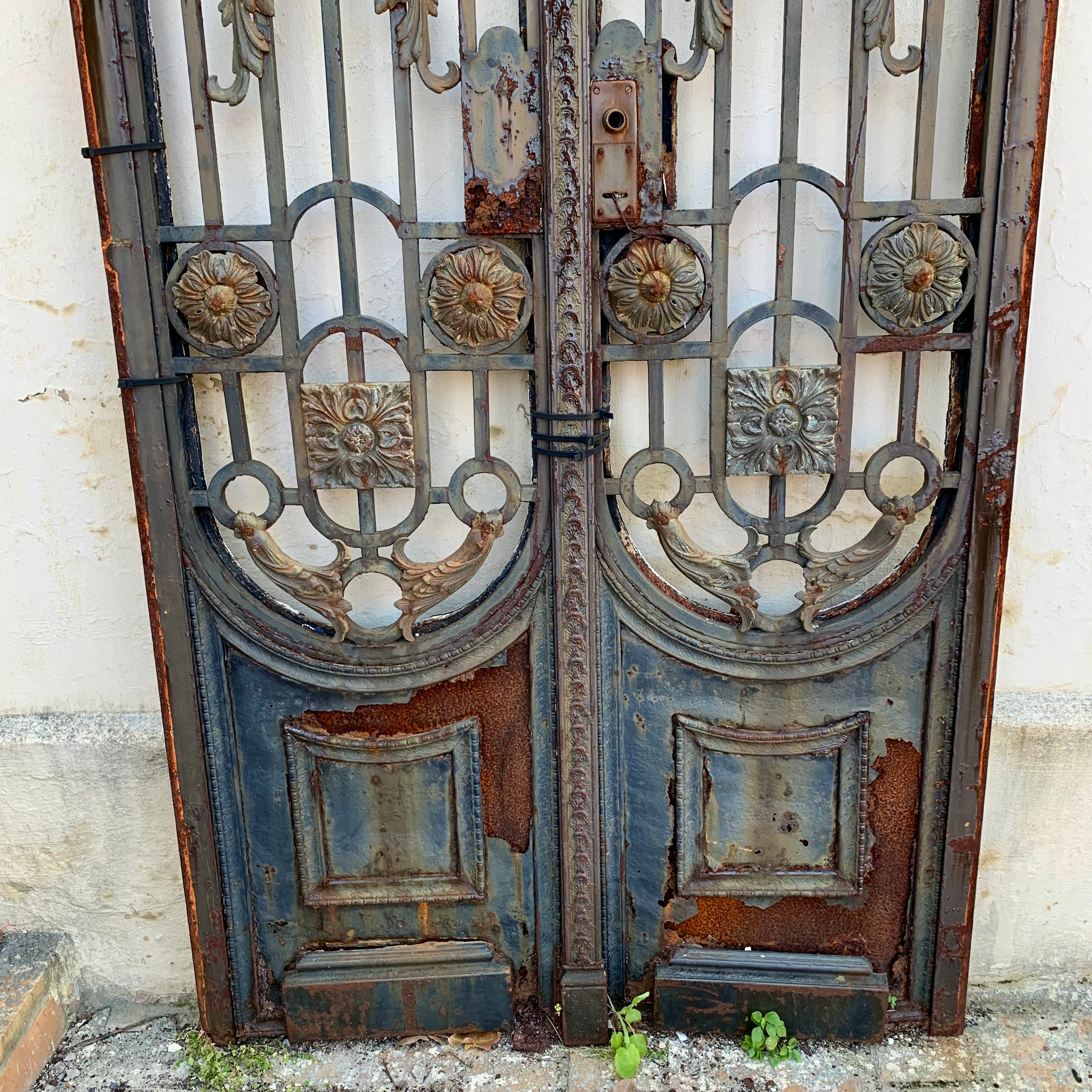 Beautiful Forged Steel Gate with Bronze Castings