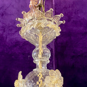 Elegant Gold Antique Murano Chandelier - SOLD