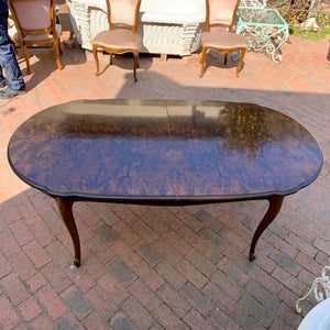 Antique Polished Oak Extendable Dining Table