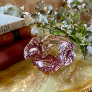 Gorgeous Lilac Blooming Murano Ashtray - SOLD