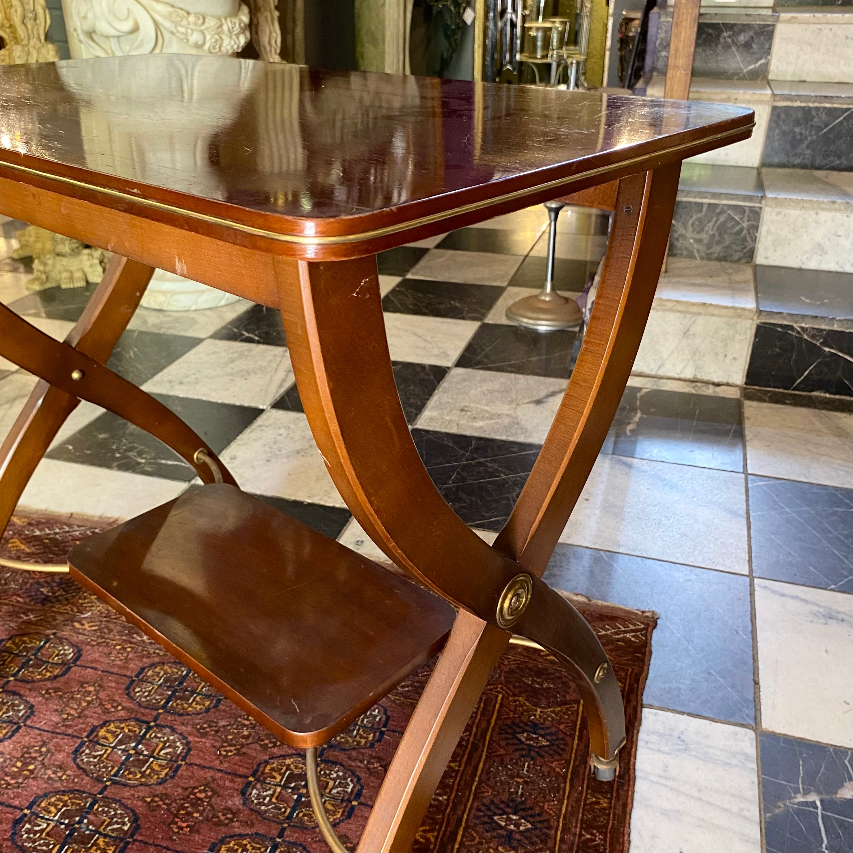 Vintage Dark Wood Server Trolley