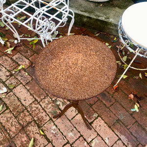 Petite & Rustic Cast Iron Table - SOLD