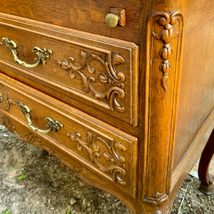 Antique French Oak Writing Bureau