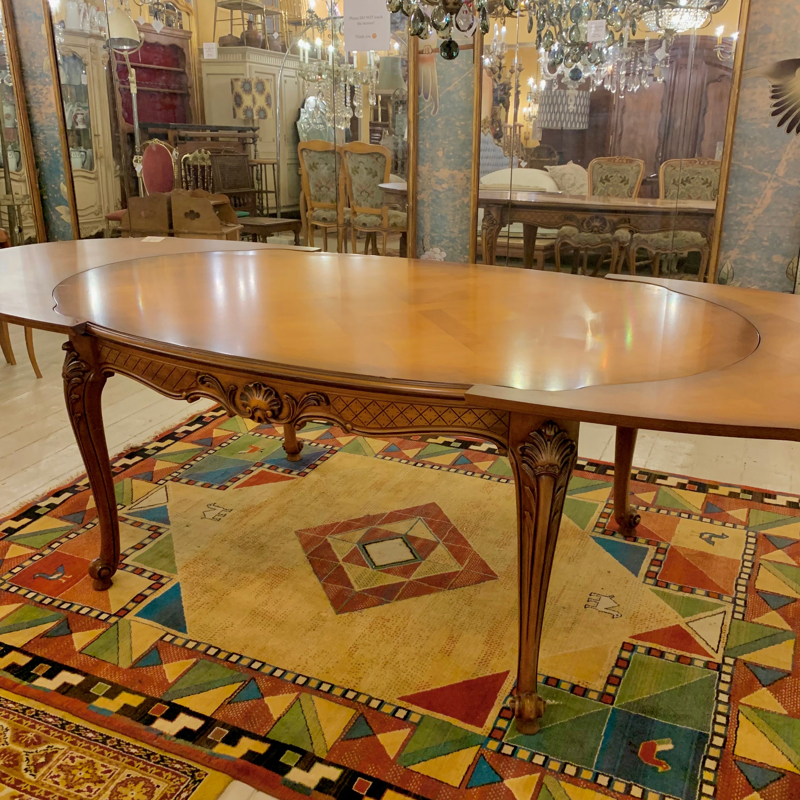 Beautiful Antique Walnut Dining Table