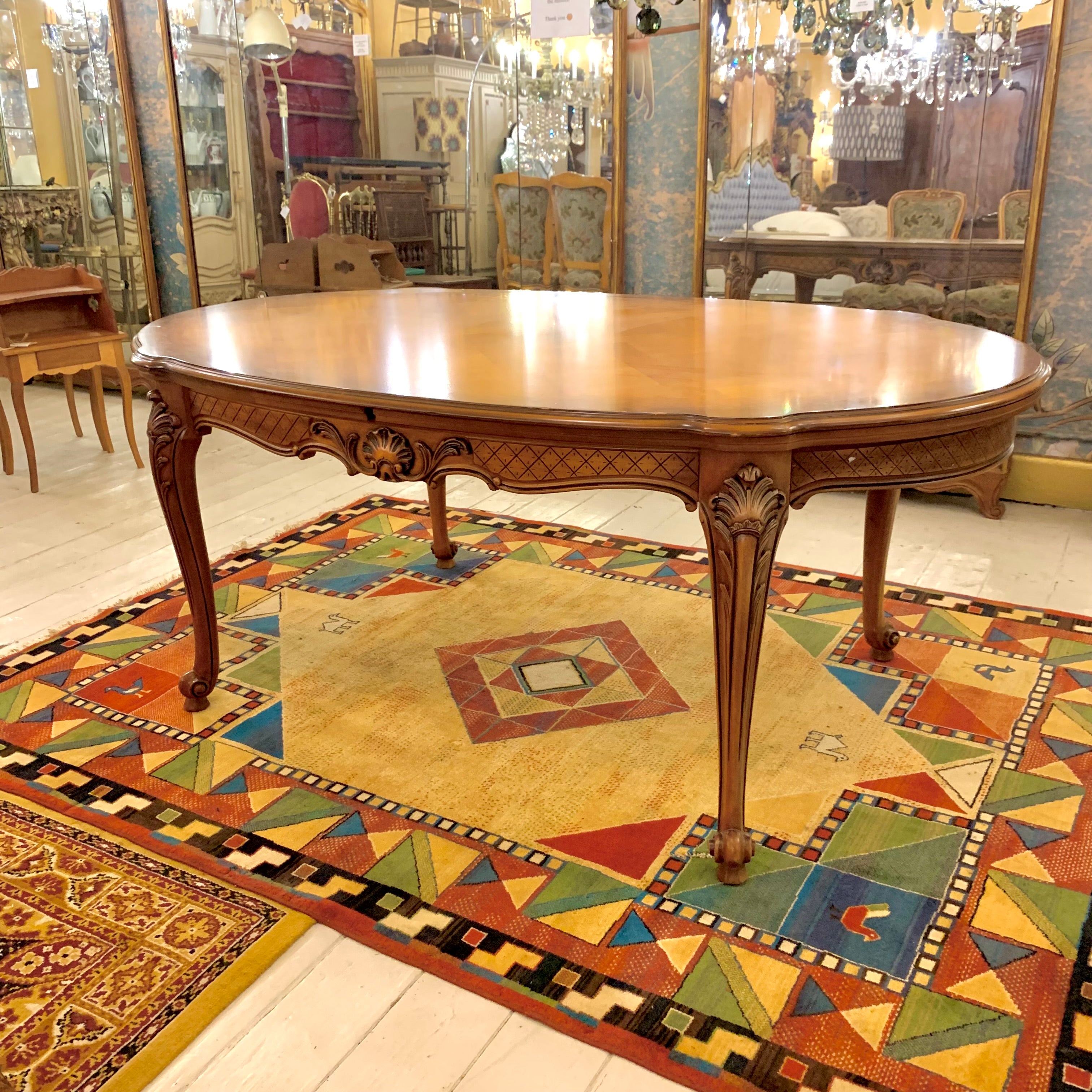 Beautiful Antique Walnut Dining Table - SOLD