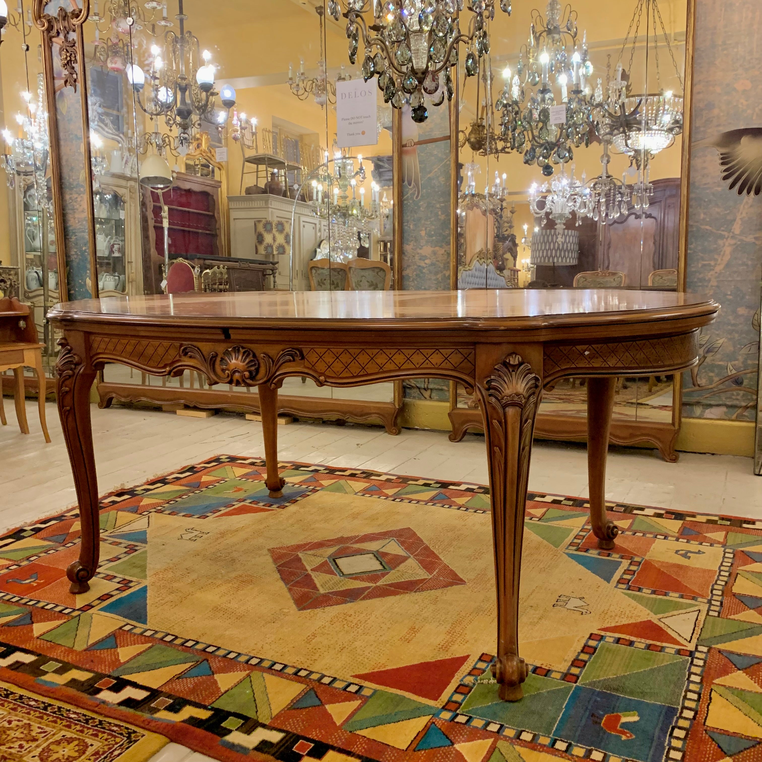 Beautiful Antique Walnut Dining Table - SOLD