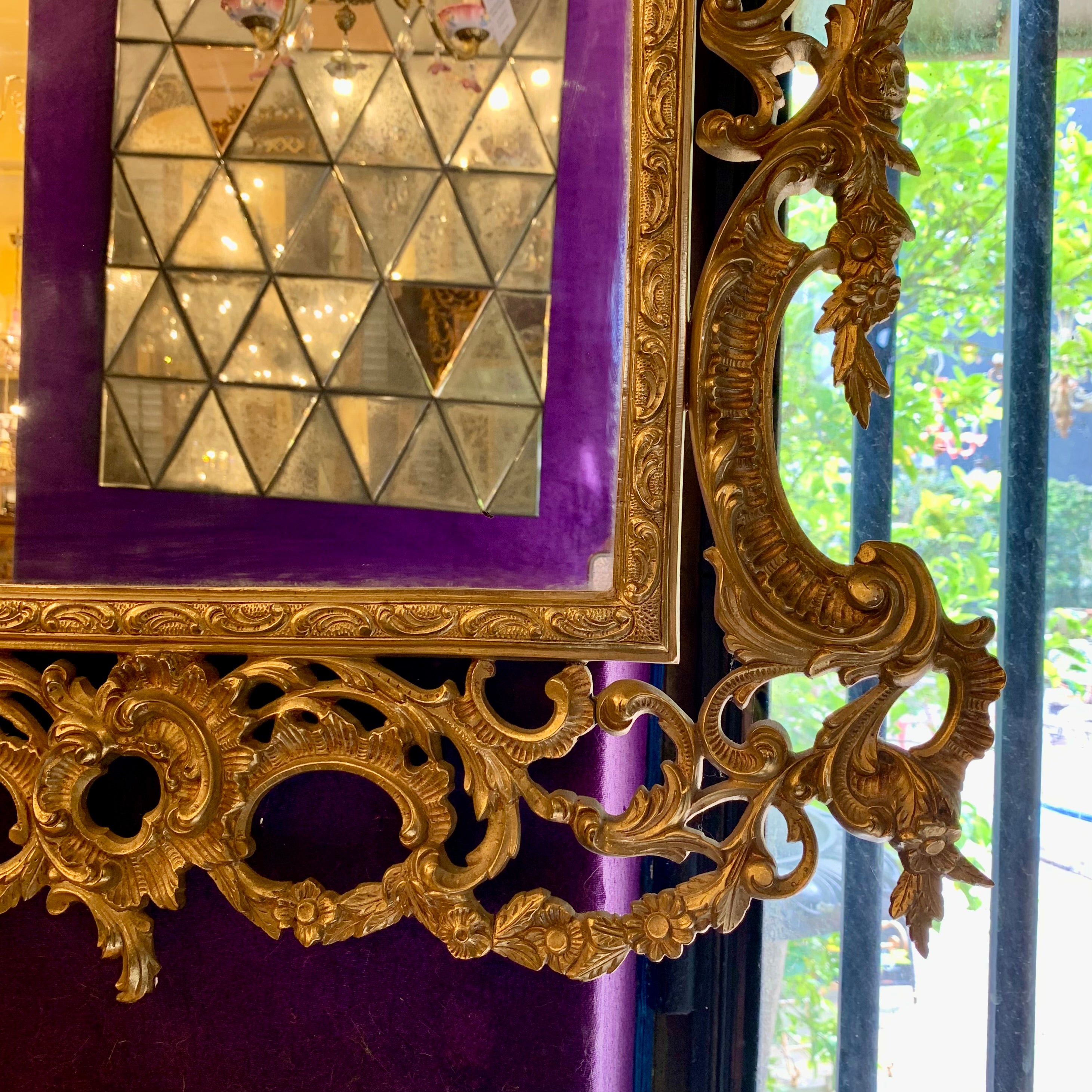 Gorgeous Gold Antique Mirror