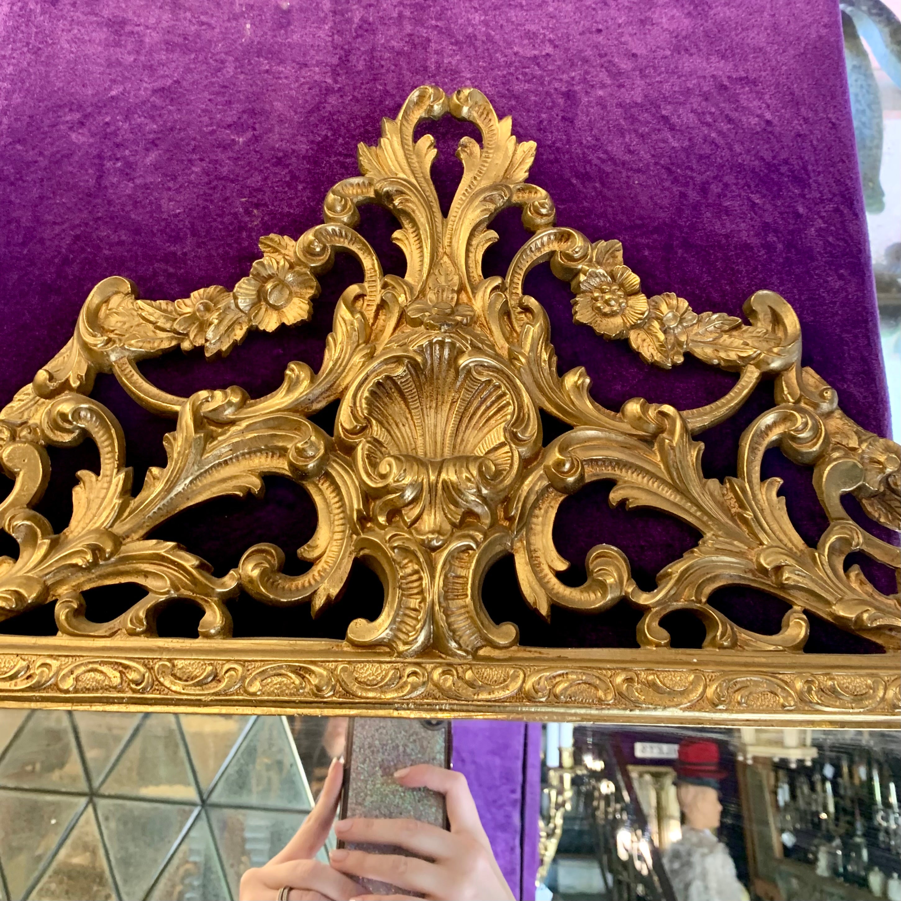 Gorgeous Gold Antique Mirror