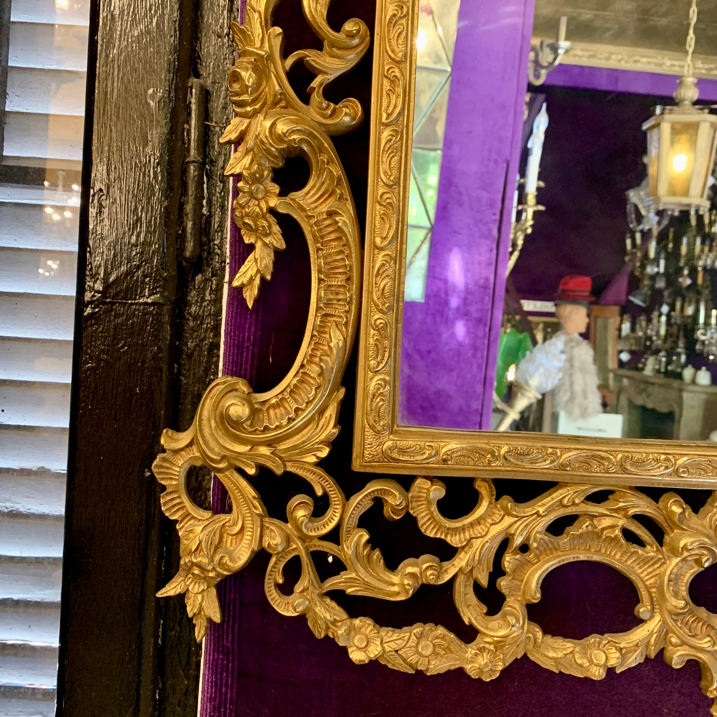 Gorgeous Gold Antique Mirror