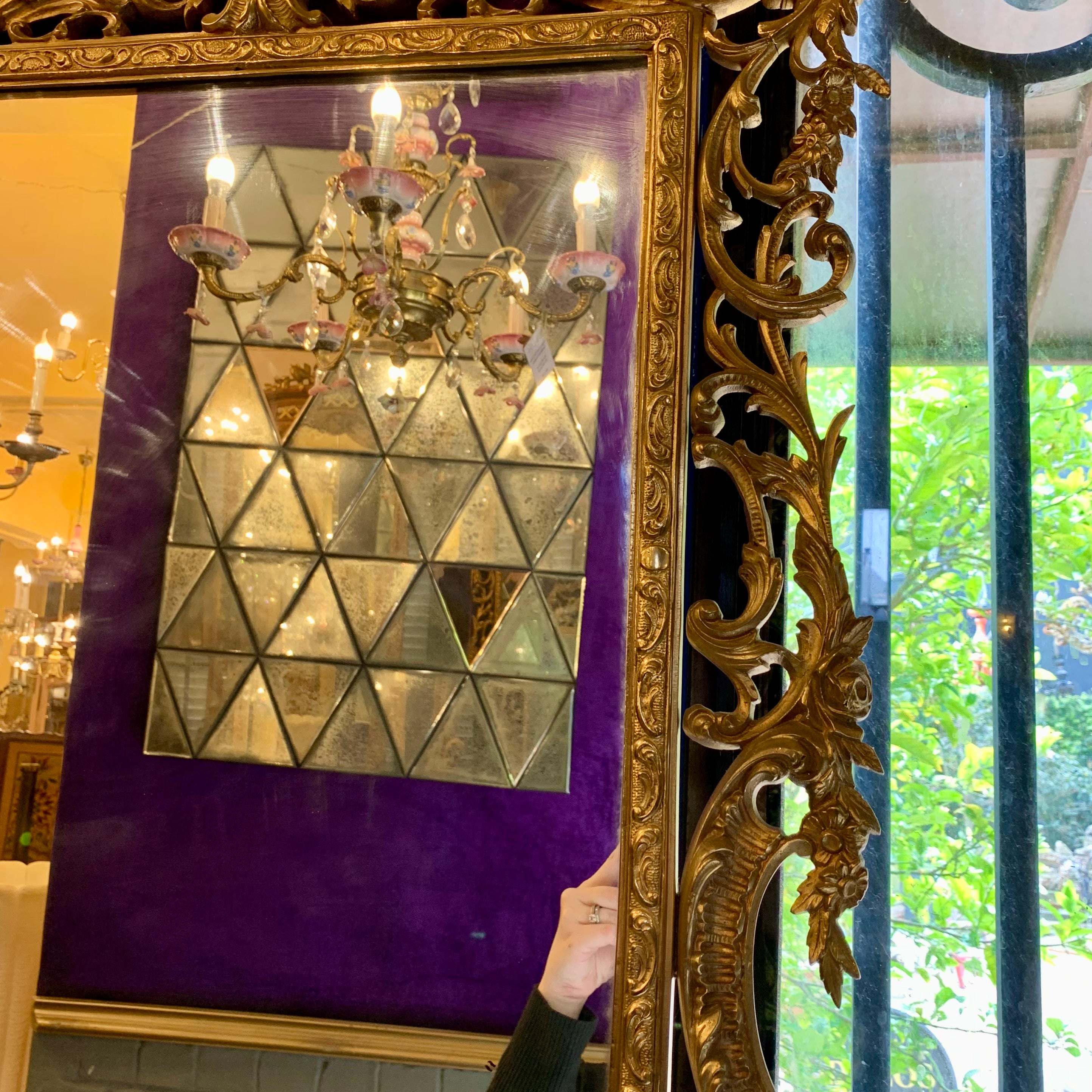 Gorgeous Gold Antique Mirror