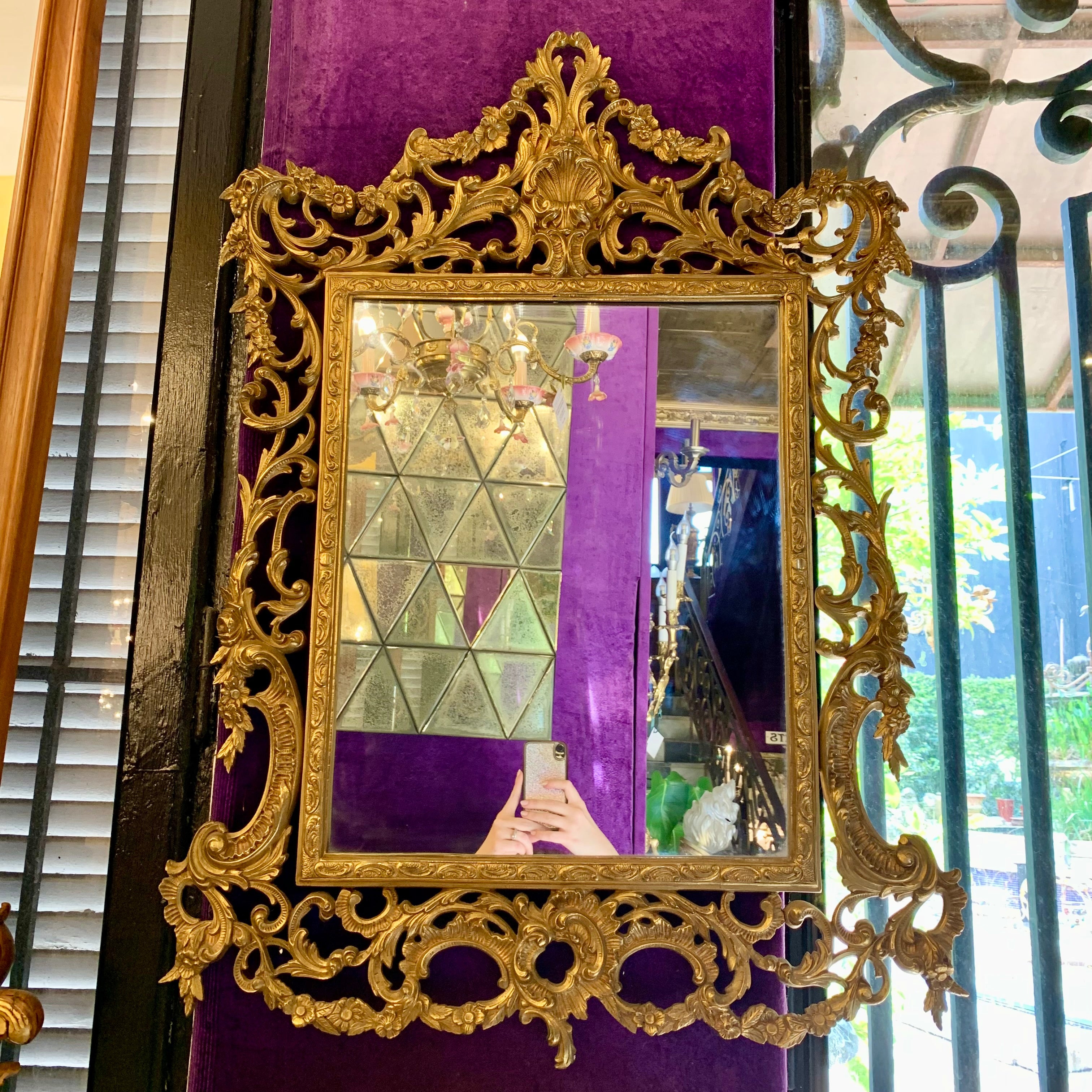 Gorgeous Gold Antique Mirror