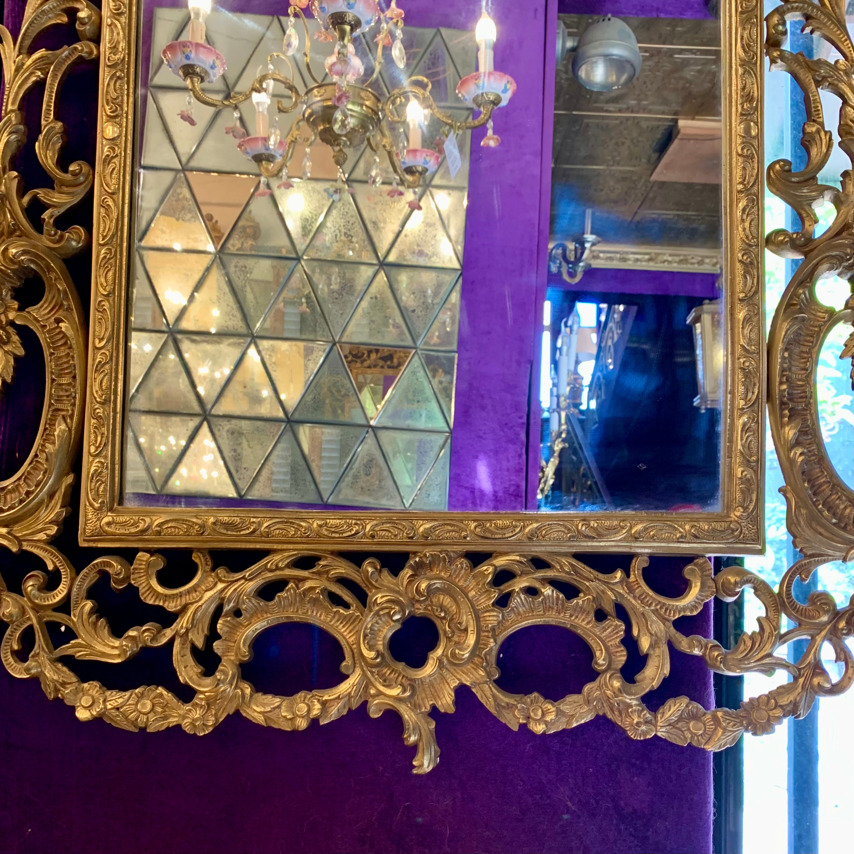 Gorgeous Gold Antique Mirror