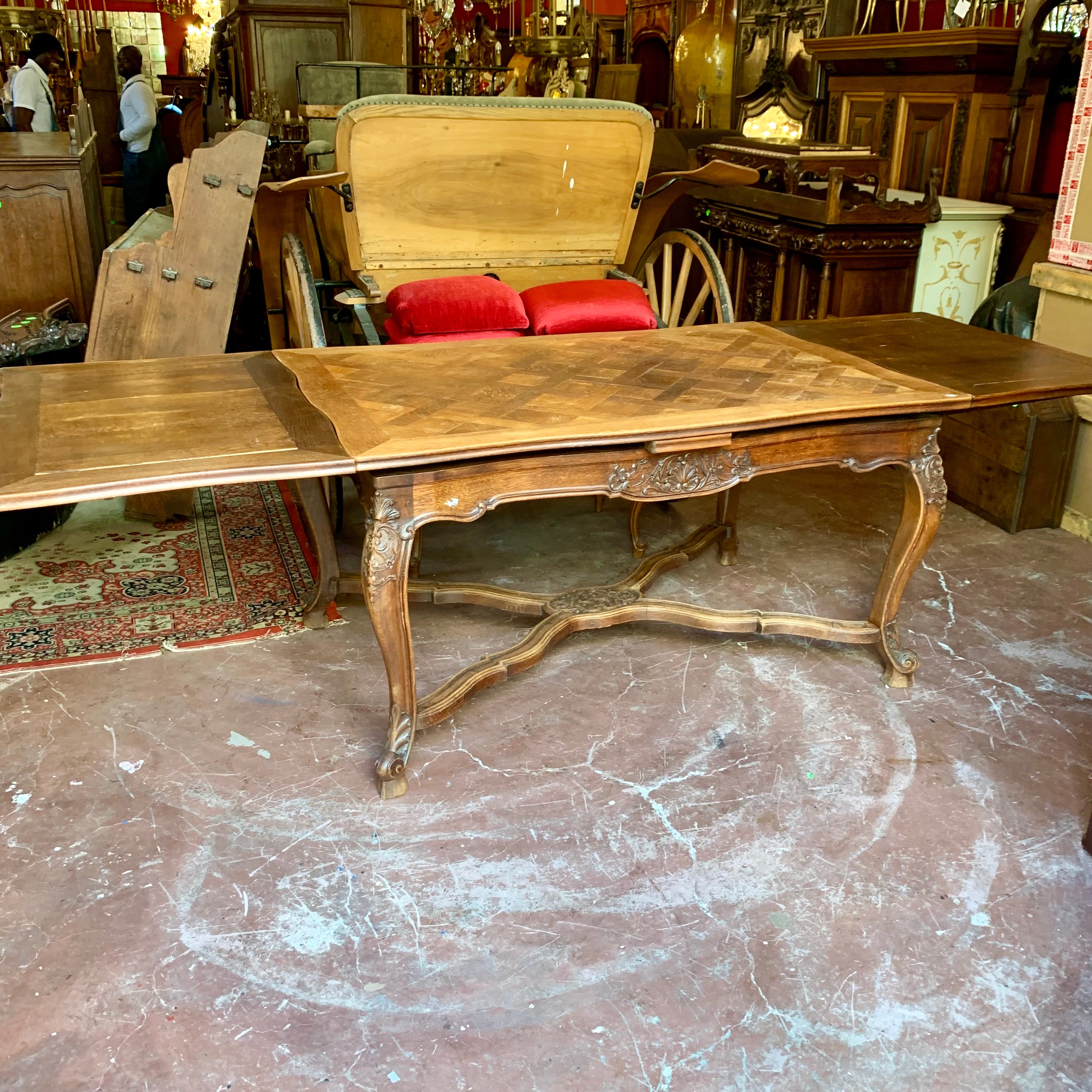 Beautiful Antique French Oak Dining Table